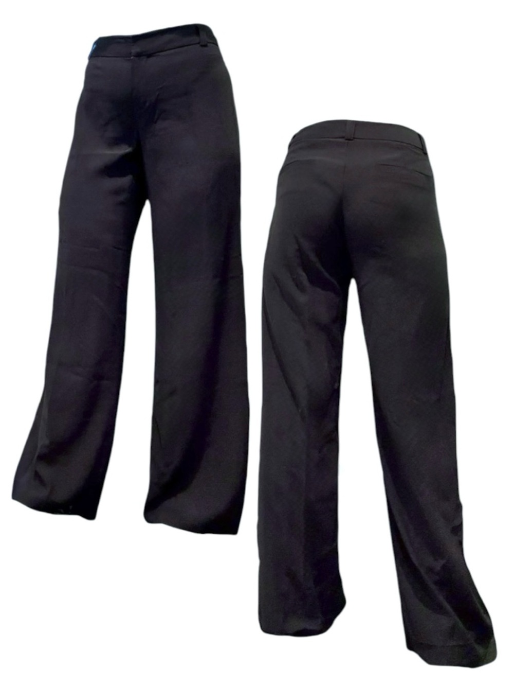 INC International Concepts Black Wide-Leg Trousers